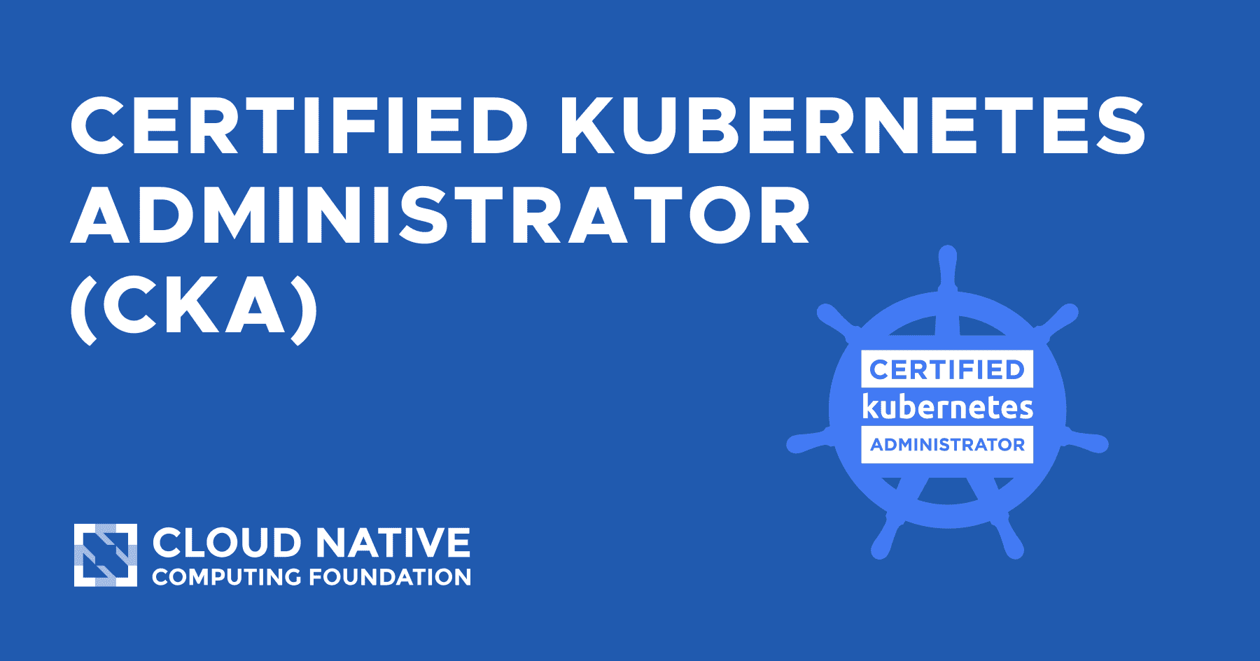 Badge officiel Certified Kubernetes Administrator